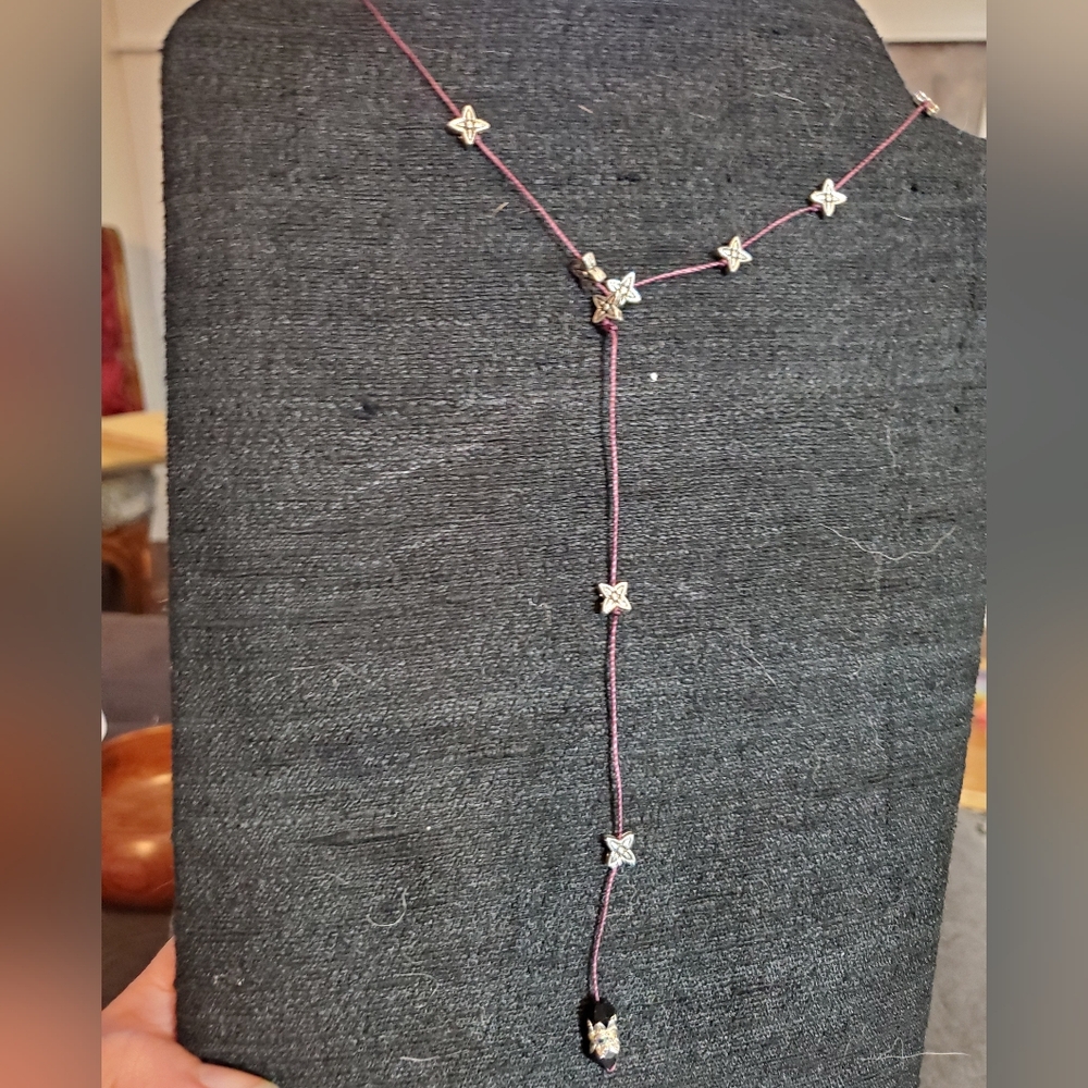 Purple & Silver Necklace - Two-way